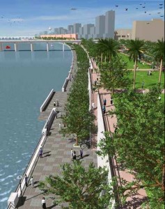 Projected Rendering of the Sabarmati Riverfront Development Project Projected Rendering of the Sabarmati Riverfront Development Project