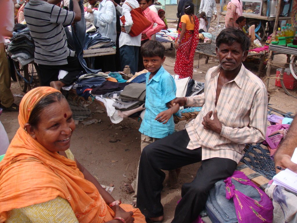 Trader Family at the Gujari Bazaar Trader Family at the Gujari Bazaar