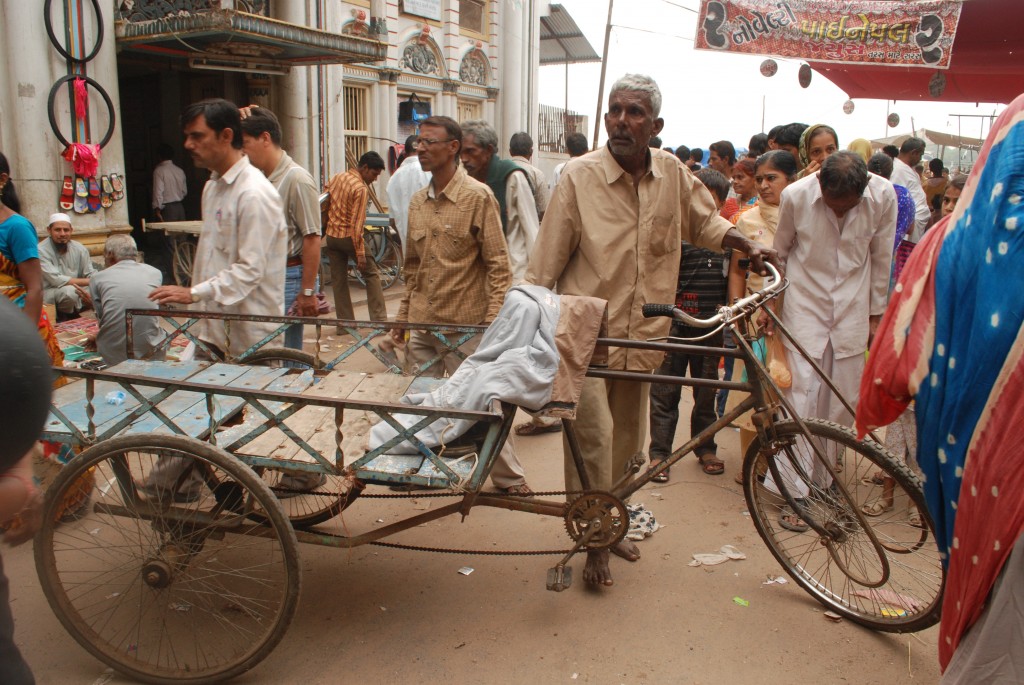 Cycle Rikshas at the Gujari Bazaar Cycle Rikshas at the Gujari Bazaar
